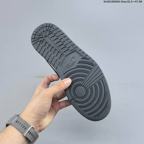 Air Jordan 1 Low Lron Grey AIR JORDAN 1 Aj1 Lifestyle (BS-66367)