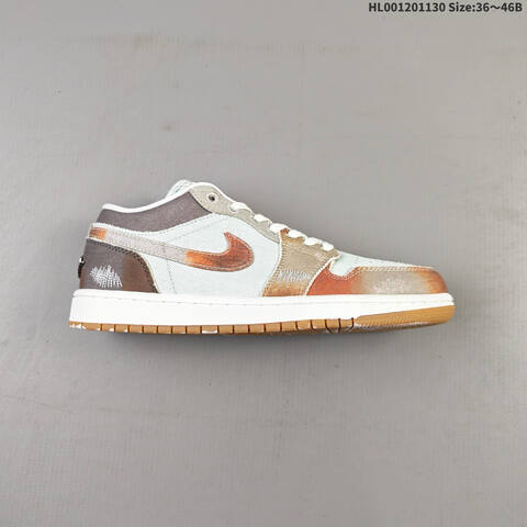 Air Jordan 1 Low SE Multi-Color Distressed AIR JORDAN 1 Aj1 1 Jo Lifestyle (BS-67595)