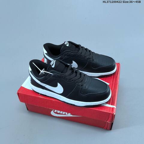 Nike Big Low Black White White Gray EU 36-45 Skate Shoe - Unisex (BS-60587)