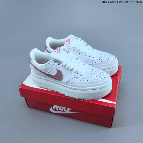 Nike Court Vision Alta LTR Light Pink White Black White EU 36 42 Skate Shoe EU 36-42 - Unisex (BS-61998)
