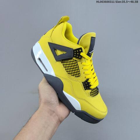 Air Jordan 4 Retro Tour Yellow AIR JORDAN 4 Aj4 Lifestyle (BS-66566)