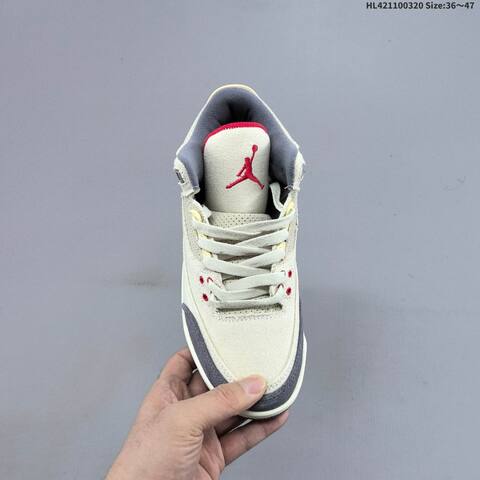 Air Jordan 3 Retro Hide And Sneak AIR JORDAN 3 Aj3 Lifestyle (BS-66490)