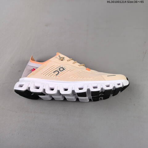 On Cloud 6 Coast Beige Peach White Black EU 36-45 Running Shoe Running Sneakers - Unisex (BS-69745)