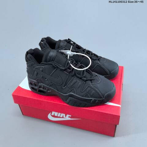 Nike Air More Uptempo Low Black Red Navy White EU 36-45 Basketball Shoe - Unisex (BS-61350)