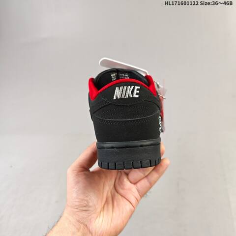 Nike SB Dunk Low Black Red EU 36-46 Skate Shoe - Unisex (BS-63240)
