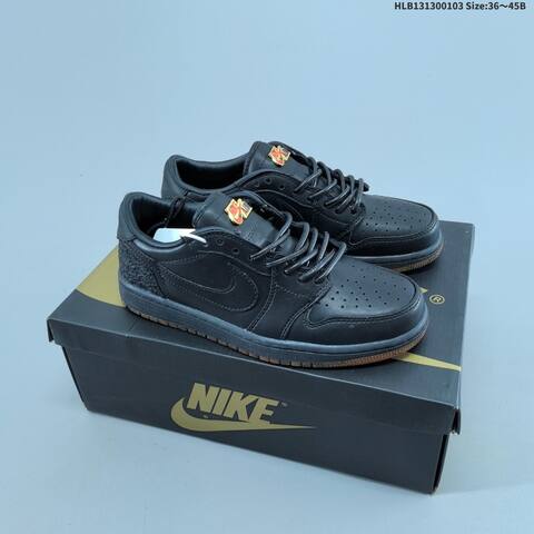 Air Jordan 1 Low Obsidian Suede AIR JORDAN 1 Aj1 Lifestyle (BS-66708)