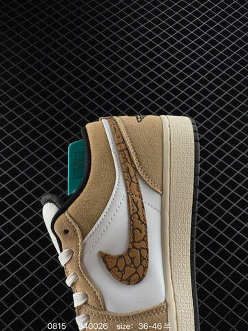 Jordan Air Jordan 1 Low Brown Elephant White Brown Beige Black EU 36-46 Sneaker - Unisex (BS-80907)