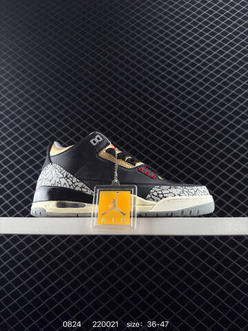 Jordan Air Jordan 3 Retro White Grey Orange Blue Black EU 36-47 Basketball Shoe - Unisex (BS-80843)
