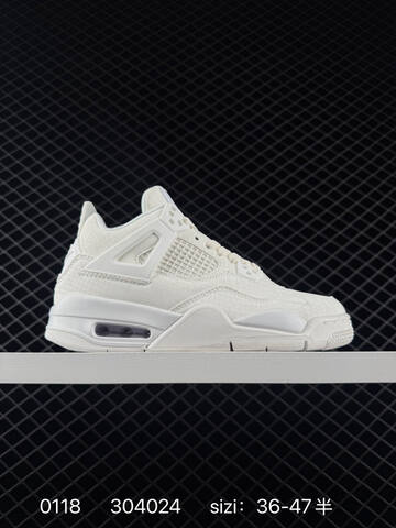 Jordan Air Jordan 4 Nigel Sylvester Bike Air Black White EU 36-47 Basketball Shoe - Unisex (BS-79804)
