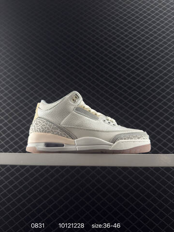 Jordan Air Jordan 3 Retro Hide And Sneak White Black Red Grey EU 36-46 Basketball Shoe - Unisex (BS-80794)