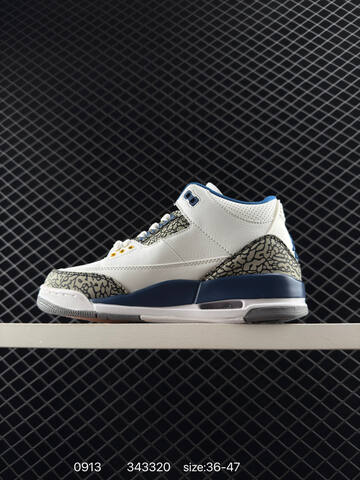 Jordan Air Jordan 3 Retro UNC White Blue Grey Yellow EU 36-47 Basketball Shoe - Unisex (BS-80720)