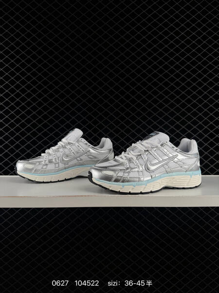 Nike P-6000 metallic silver white light blue cream EU 36-45 running shoe