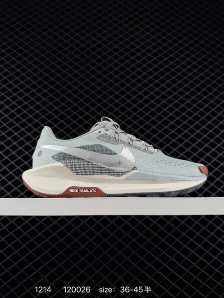 Nike ReactX Pegasus Trail 5 Next Nature light grey off-white with dark grey and dusty rose EU 36-45 lifestyle