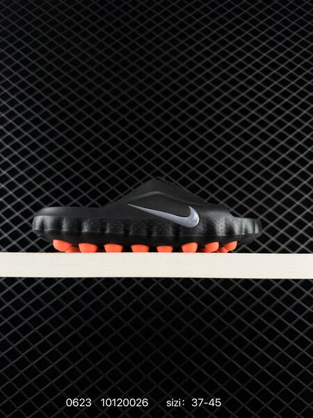 Nike Mind 001 black orange 37-45 slides