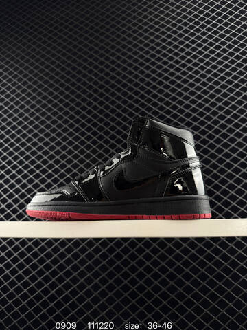 Jordan Air Jordan 1 Mid Black Red EU 36-46 Basketball Shoe - Unisex (BS-80740)
