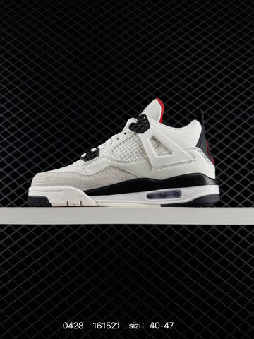 AIR JORDAN 4 Air Jordan Flight Club Sail Black-University Red Lifestyle (BS-79382)