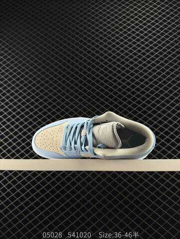 Jordan Air Jordan 1 Low Light Blue Beige White EU 36-46 Sneaker - Unisex (BS-81290)