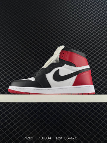Jordan Air Jordan 1 Retro High OG Black White Red EU 36-47 5 Basketball Shoe - Unisex (BS-80139)