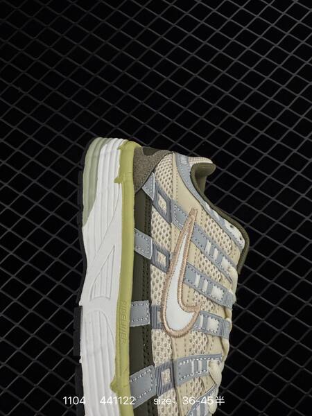 Nike P-6000 beige gray olive with white and lime accents EU 36-45 running lifestyle
