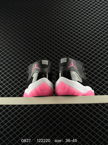 Jordan Air Jordan 11 Black White Pink EU 36-45 Basketball Shoe - Unisex (BS-80823)