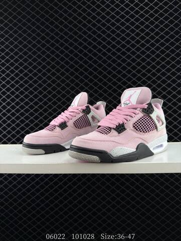 Jordan Air Jordan 4 Retro Pink Grey Black White EU 36-47 Basketball Shoe - Unisex (BS-81165)