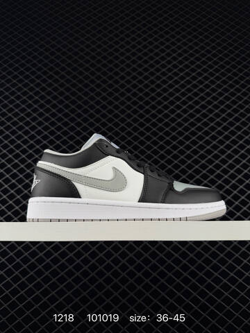 Jordan Air Jordan 1 Low Black White Light Grey EU 36-45 Sneaker - Unisex (BS-80036)