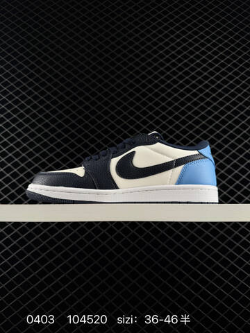 Jordan Air Jordan 1 Low OG Obsidian Sail Dark Navy University Blue White EU 36-46 Sneaker - Unisex (BS-79553)