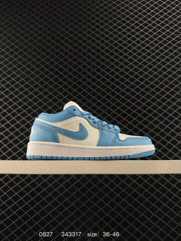 Jordan Air Jordan 1 Low White University Blue EU 36-46 Sneaker - Unisex (BS-80821)