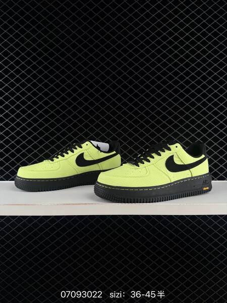 Nike Air Force 1 07 Low neon yellow black orange EU 36-45 lifestyle