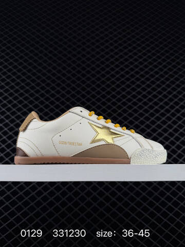 Golden Goose Truestar White Pink Silver Brown Gum EU 36-45 Skate Shoe - Unisex (BS-76549)