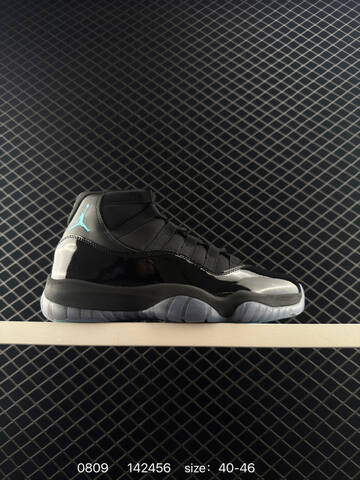 Jordan Air Jordan 11 Black Gamma Blue Yellow EU 40-46 Basketball Shoe - Men's (BS-80950)