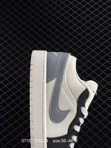 Jordan Air Jordan 1 Low White Navy Silver Red EU 36-46 Sneaker - Unisex (BS-81063)