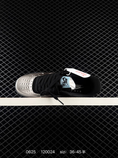 Nike Air Force 1 07 LV8 metallic silver black light blue EU 36-45 sneaker