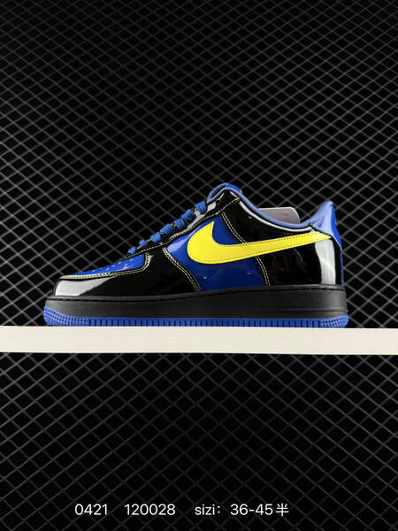Nike Air Force 1 07 Low Black Blue Yellow EU 36-45 lifestyle