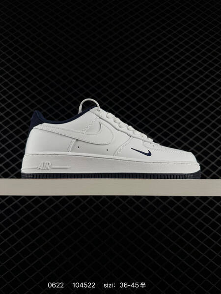 Nike Air Force 1 07 FV1320-100 white dark navy blue EU 36-45 sneaker