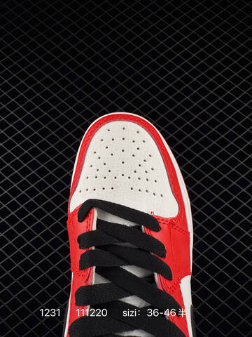 Jordan Air Jordan 1 Mid 554724 173 White Red Black EU 36-46 Basketball Shoe - Unisex (BS-79927)