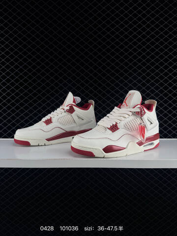 Air Jordan 4 Retro Sierra Red WMNS AIR JORDAN 4 Aj4 Lifestyle (BS-79375)