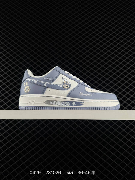 Nike Air Force 1 Low multi-color black white pink white light blue white navy white Labubu custom EU 36-45 5 lifestyle