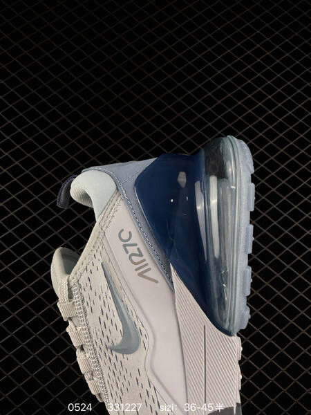 Nike Air Max 270 Flyknit light grey white navy blue silver EU 36-45 running