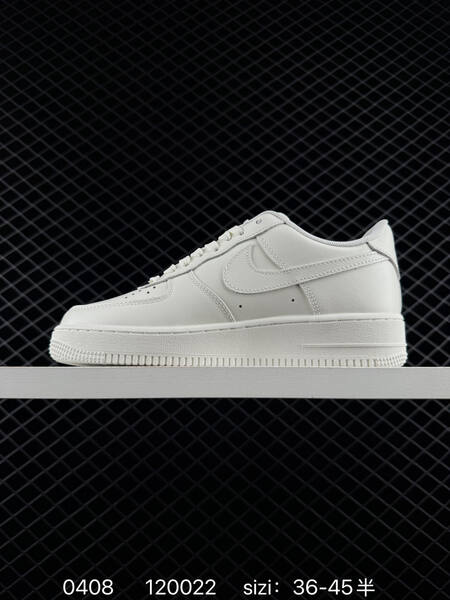 Nike Air Force 1 07 Sail Off-white with black mini swoosh EU 36-45 with half sizes lifestyle
