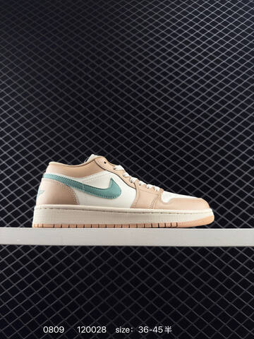 Jordan Air Jordan 1 Low DC0774-130 Sail Beige Teal Cream EU 36-45 Sneaker - Unisex (BS-80942)