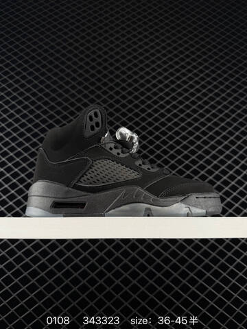Jordan Air Jordan 5 Retro Black Grey EU 36-45 Basketball Shoe - Unisex (BS-79888)