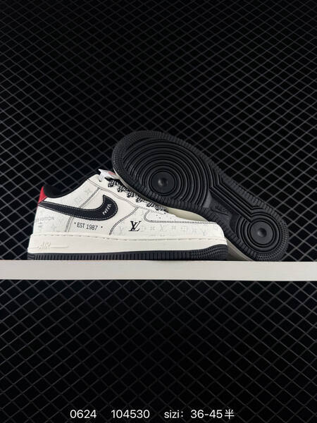 Nike Air Force 1 07 LV8 white black grey red EU 36-45 sneaker
