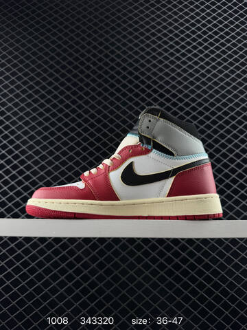 Jordan Air Jordan 1 Retro Mid OG HV8563-600 White Red Black Grey Cream EU 36-47 Basketball Shoe - Unisex (BS-80566)