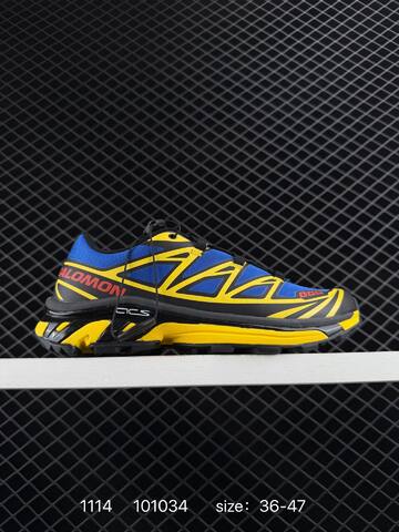 Salomon XT-6 Blue Yellow Black EU 36-47 Trail Shoe Trail Running Sneakers - Unisex (BS-85926)
