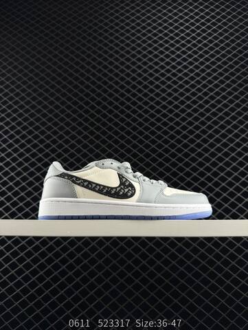 Jordan Air Jordan 1 Low White Maroon Beige Dark Gray EU 36-47 Sneaker - Unisex (BS-81226)