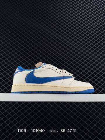 Jordan Air Jordan 1 Low OG SP Travis Scott Pink White Cream Red EU 36-47 Sneaker - Unisex (BS-80336)
