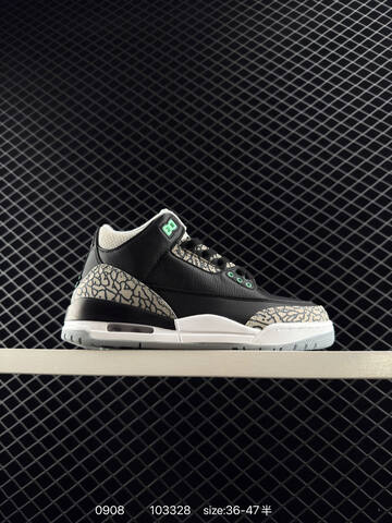 Jordan Air Jordan 3 Retro White Black Blue Grey EU 36-47 Basketball Shoe - Unisex (BS-80743)