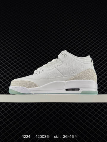 Jordan Air Jordan 3 White Light Mint EU 36-46 Basketball Shoe - Unisex (BS-80001)
