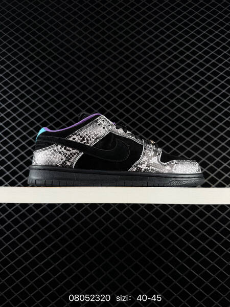 Nike SB Dunk Low Pro black white orange 40-45 skate